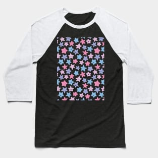 Kawaii pastel happy stars pattern Baseball T-Shirt